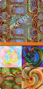 Seamless abstract waves pattern vector backgrounds