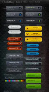 GraphicRiver 9 Web Buttons (Download Buttons)