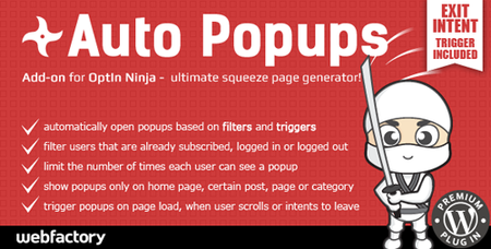 CodeCanyon - Auto Popups add-on for OptIn Ninja v1.15 - 9316664
