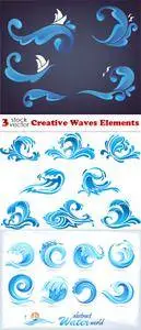 Vectors - Creative Waves Elements