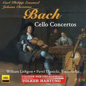 Volker Hartung, Cologne New Philharmonic Orchestra - C.P.E Bach & J.C. Bach: Cello Concertos (2024)