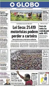 Jornal O Globo - 6 de janeiro de 2014 - Segunda