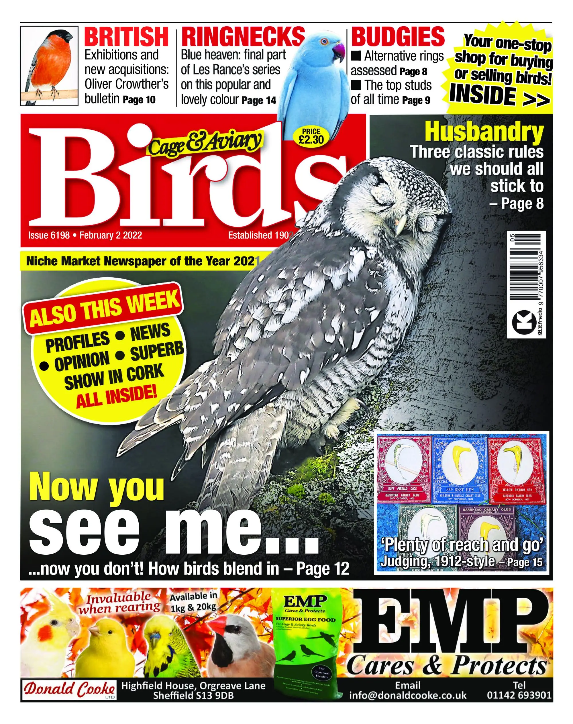 Cage & Aviary Birds – 02 February 2022