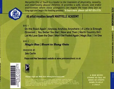 Pete Townshend Live - A Benefit For Maryville Academy (1999) [2cd]