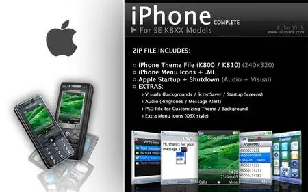 iPhone Complete for SE Phone K800 + K810