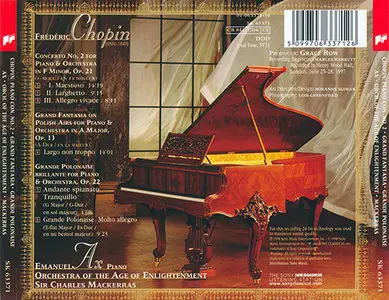 Chopin - Emanuel Ax - Piano Concertos No. 2, Fantasia, Polonaise (1998)