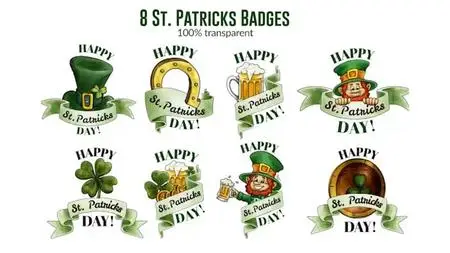St. Patricks Day Animated Badges 1450208