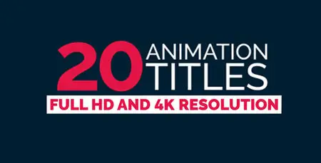 20 Title Animation - Project for After Effects (VideoHive)