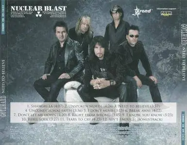 Gotthard - Need To Believe (2009)