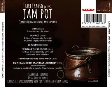 Pia Freund, Anna Laakso, Chrys Salt - Ilari Laakso: Jam Pot, compositions for piano and soprano (2022)
