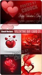 Valentine day card 31 - Stock Vector