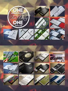 CreativeMarket - One Dollar Business Card Bundle x20