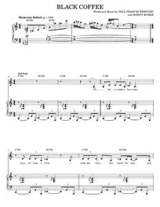 Black Coffee - Paul Francis Webster, Sarah Vaughan (Piano Vocal)