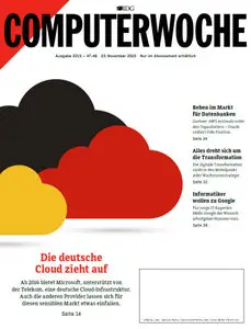 Computerwoche Magazin No 47-49 vom 23 November 2015