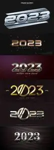 2023 editable text effect vector template vol 4