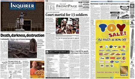 Philippine Daily Inquirer – November 01, 2012