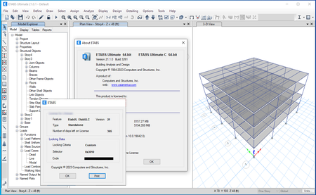 CSI ETABS version 21.1.0 (3261)