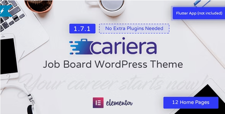 Themeforest - Cariera v1.7.1 - Job Board WordPress Theme NULLED