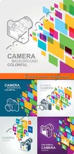 Camera vector background
