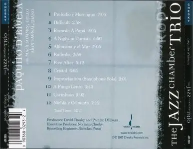 Paquito D'Rivera - The Jazz Chamber Trio (2005) {Chesky}