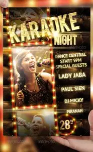GraphicRiver Karaoke Night Party Flyer Template
