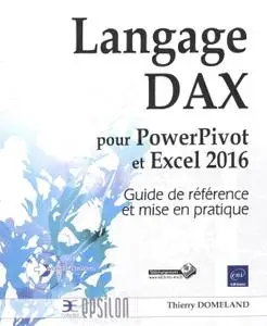 Thierry Domeland, "Langage DAX pour PowerPivot et Excel 2016 - Guide de référence et mise en pratique"