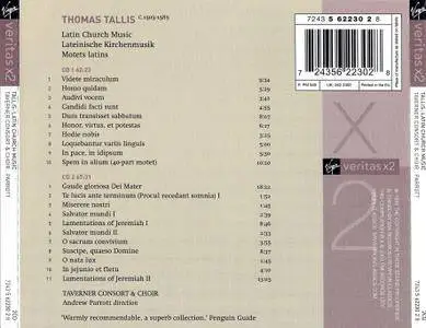 Taverner Consort & Choir, Andrew Parrott - Thomas Tallis: Spem in Alium, Latin Church Music (1989) 2CDs, Reissue 2003