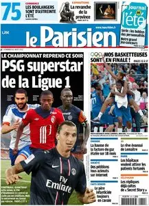 Le Parisien + Cahier Paris du Vendredi 10 Aout 2012
