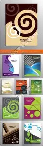 Business flyer brochure or magazine cover vector set 22