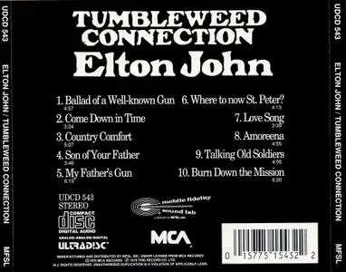 Elton John - Tumbleweed Connection (1970) [1991, MFSL 24 K Gold, UDCD 543] *Repost*