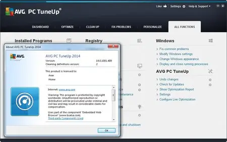 AVG PC Tuneup 2014 14.0.1001.489 Multilingual Portable