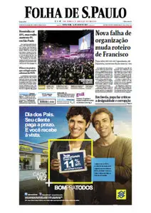 Jornal Folha de São Paulo - 26 de julho de 2013 - Sexta