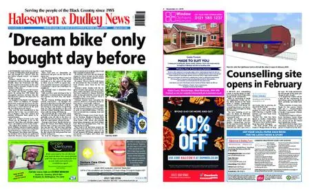 Halesowen News – November 21, 2019