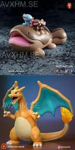 Pokemon - Clodsire and woopers and Charizard