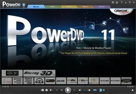 CyberLink PowerDVD Ultra 11.0.2608.53 Portable