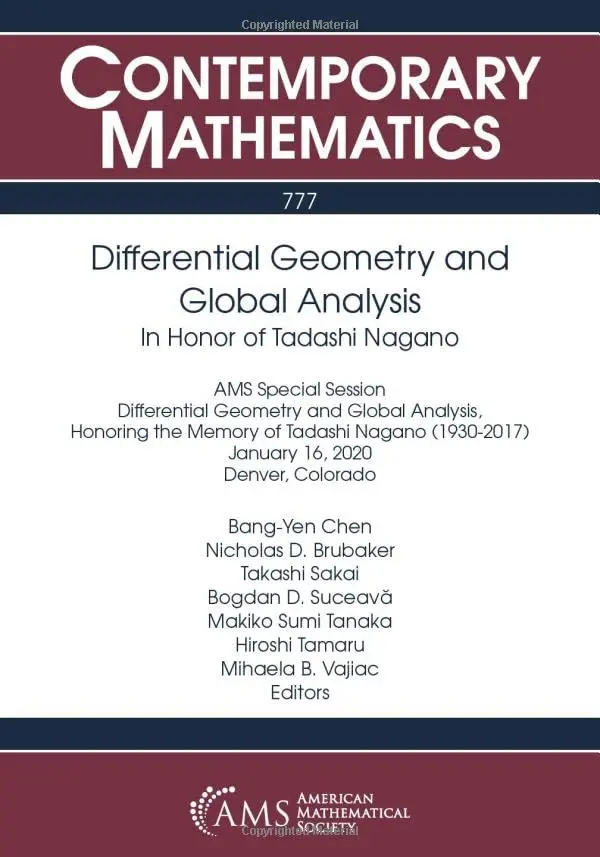 Differential Geometry and Global Analysis