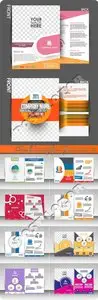Brochure and flyer layout vector 50