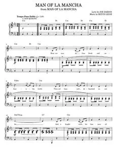 Man Of La Mancha (I, Don Quixote) - Joe Darion, Man Of La Mancha Musical (Piano Vocal)
