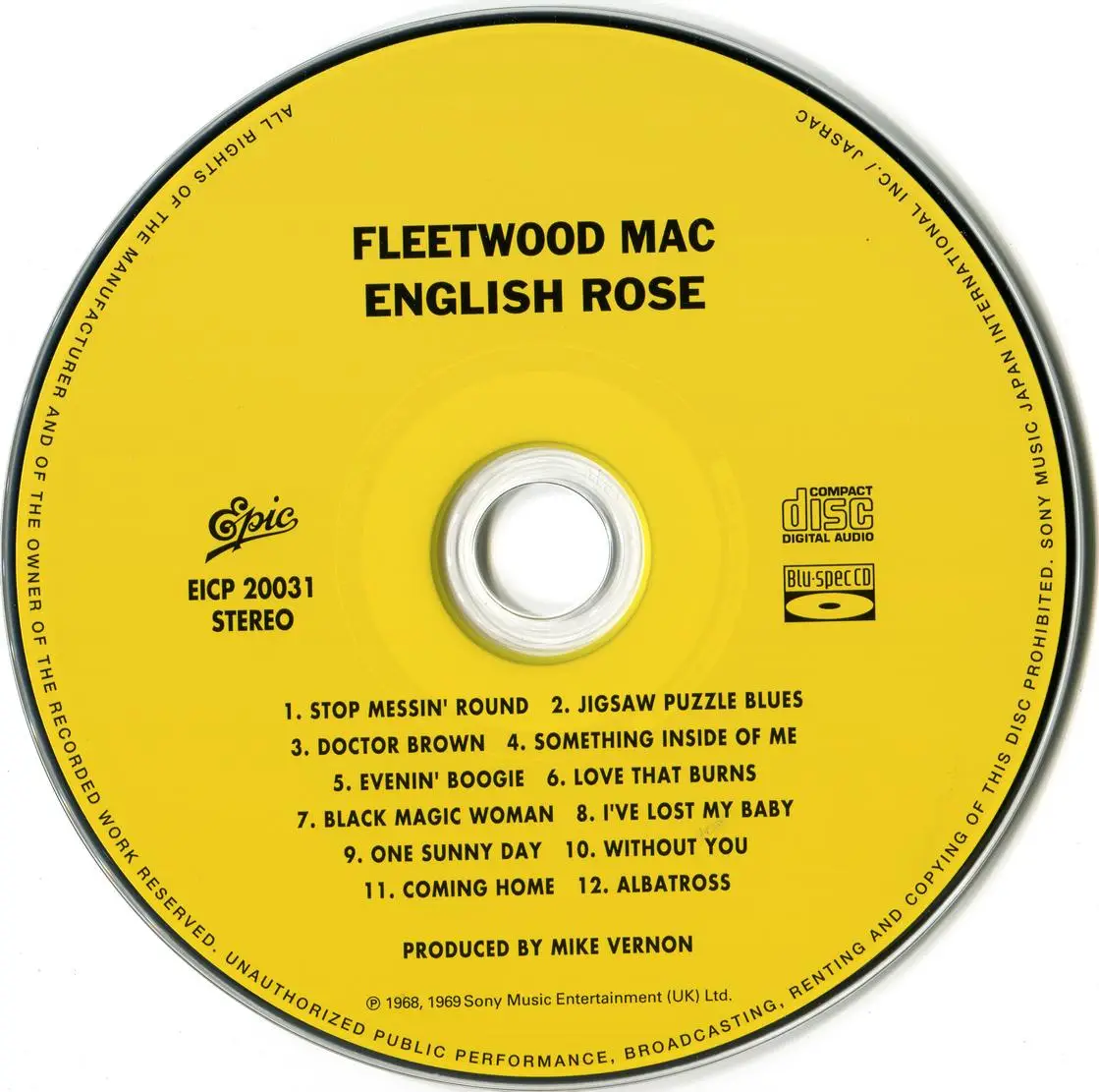 Fleetwood Mac - English Rose (1968) {2009 Sony Music Japan Blu-Spec CD ...