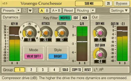 Voxengo Crunchessor VST v2.5 