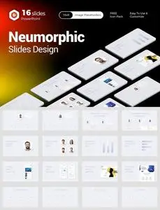 Neumorphic Slides Design PowerPoint