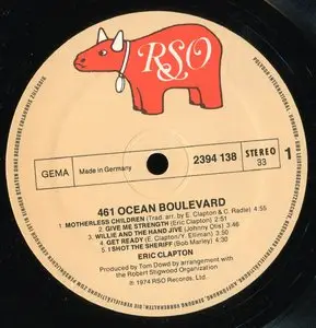 Eric Clapton - 461 Ocean Boulevard (1974) {German Original} 24 bit/ 96 khz {NEW RIP-NEW RIG}