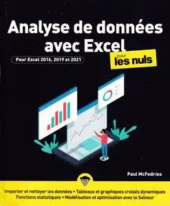 Paul McFredies, "Analyse de données avec Excel pour les nuls : Pour Excel 2016, 2019 et 2021"