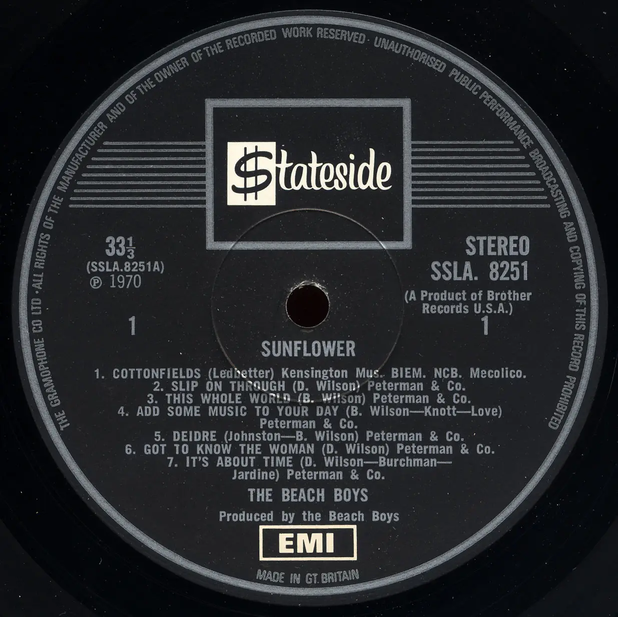 The Beach Boys - Sunflower (Stateside 1970) 24-bit/96kHz Vinyl Rip