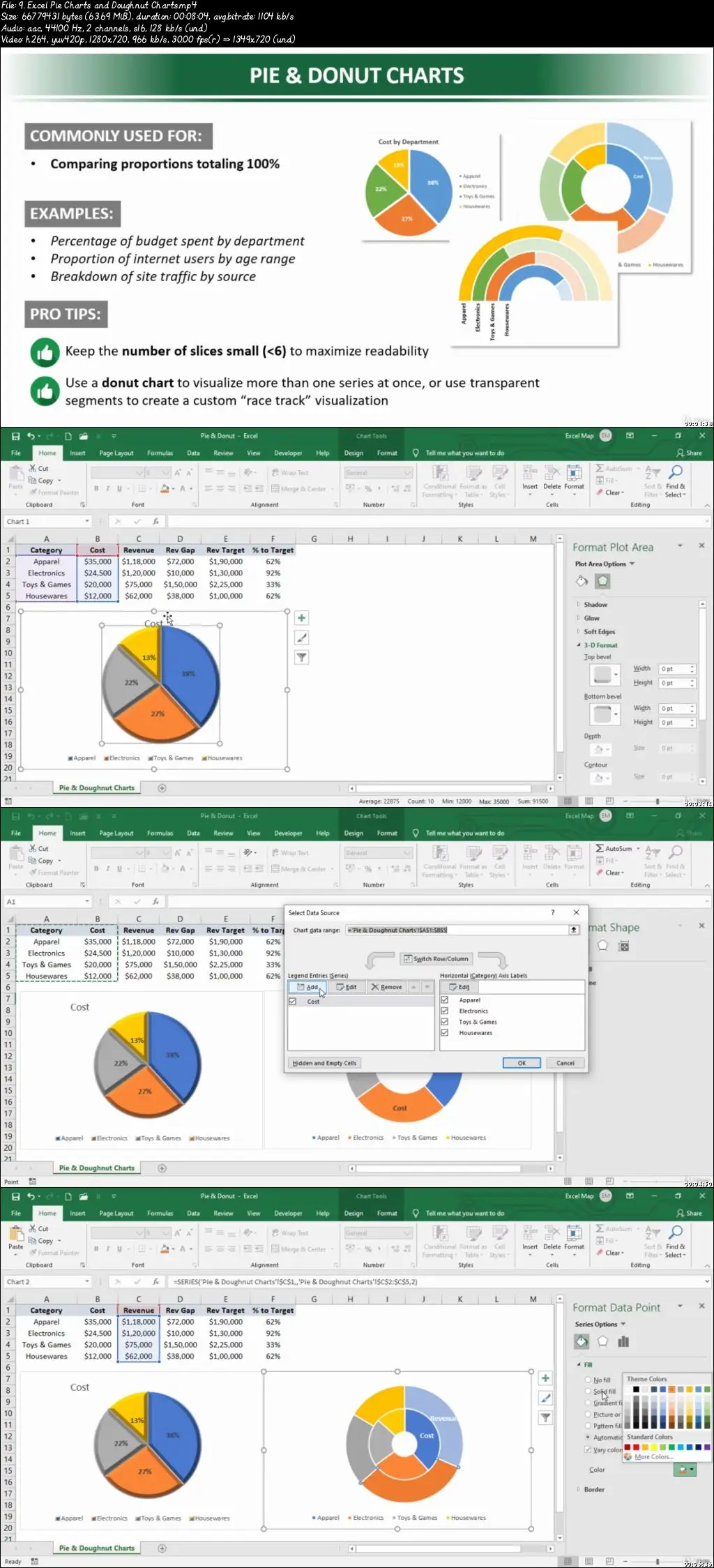 Excel 2019 - Data Visualization With Charts and Dashboards (Updated ...