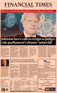 Financial Times USA – 25 September 2019