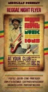 GraphicRiver Reggae Night Music Flyer