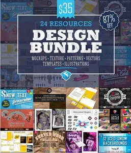 CreativeMarket - 24 Design Resources Discount Bundle
