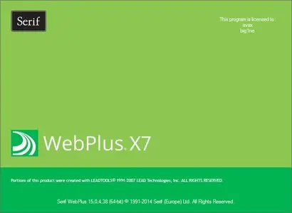 Serif WebPlus X7 15.0.4.38