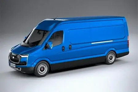 Generic Van Heavy 2020 3D Model